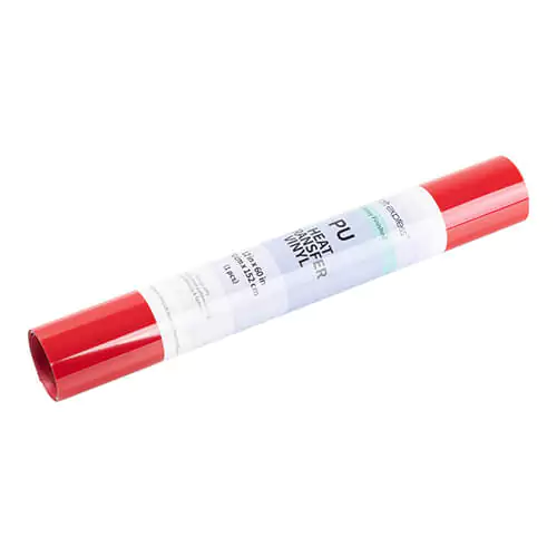 Craft Express Iron-On Heat Transfer Glossy Vinyl - 30.48 x 152.4cm / Red - Image 4