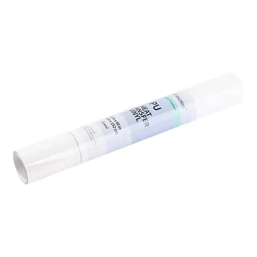 Craft Express Iron-On Heat Transfer Glossy Vinyl - 30.48 x 152.4cm / White - Image 3