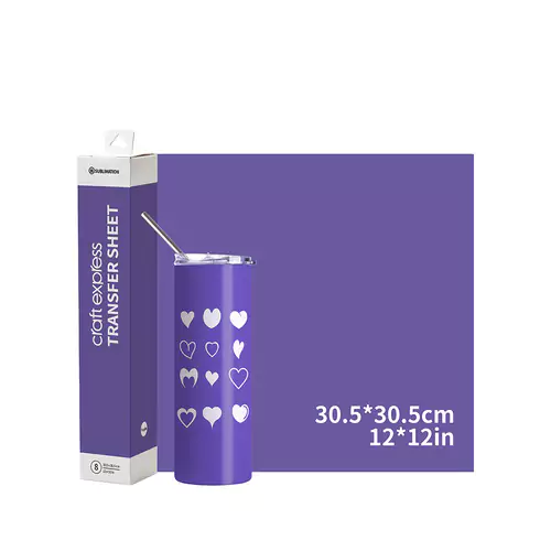 Craft Express Solid Purple Sublimation Transfer Sheets - 30.5 x 30.5 cm/ Pack of 8 - Image 2