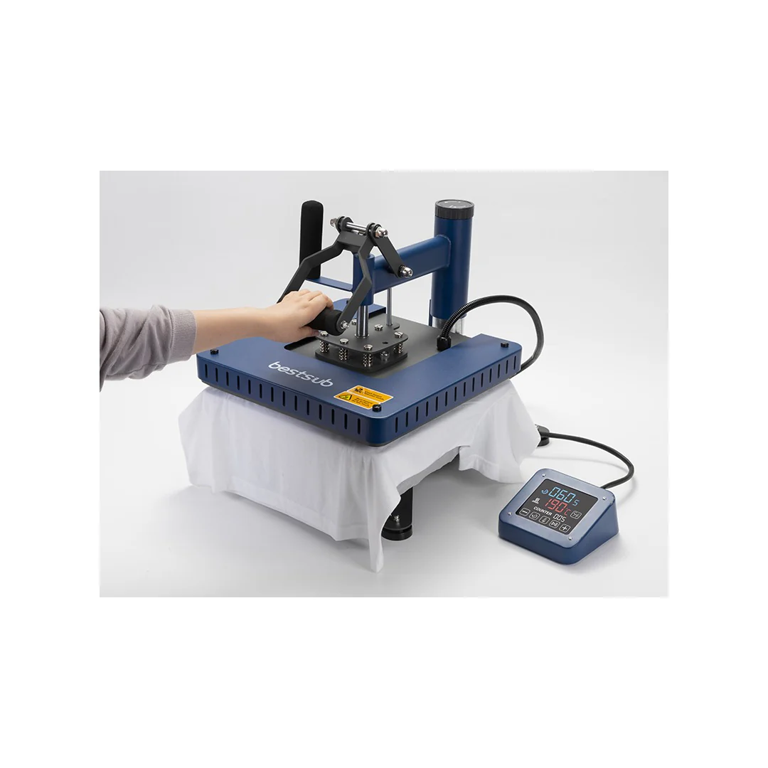 BestSub Swing Away Flat Heat Press – 38 x 38 cm / Seychelles Blue - Image 10