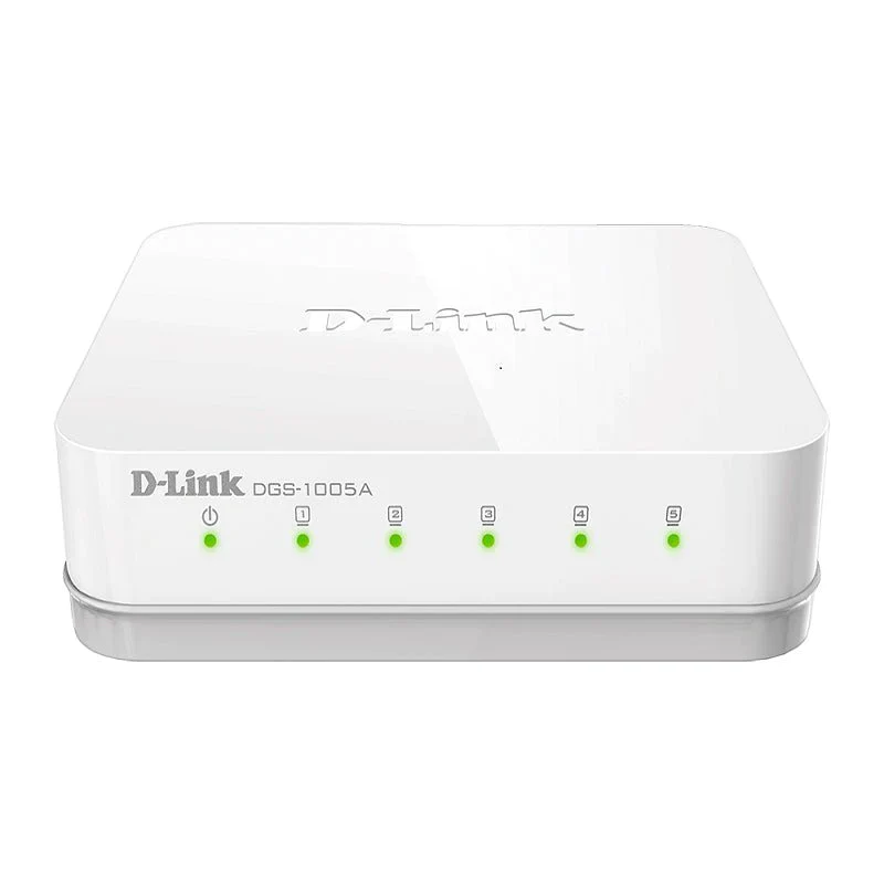 D-Link DGS-1005A Desktop Switch – 5-Ports / 10 Gbps / Unmanaged / Desktop