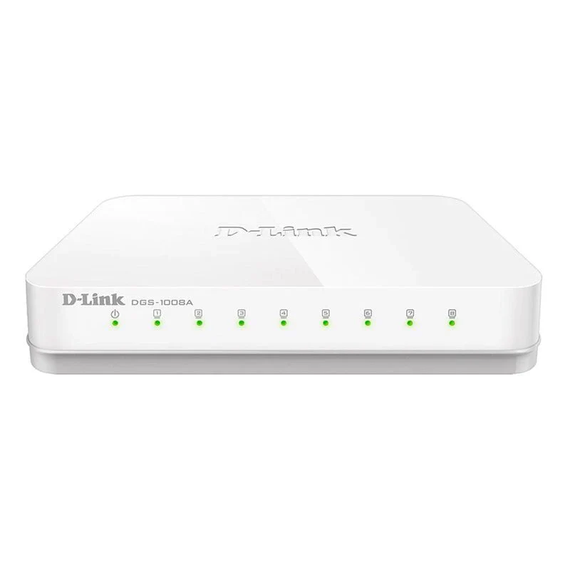 D-Link DGS-1008A Desktop Switch – 8-Ports / 16 Gbps / Unmanaged / Desktop