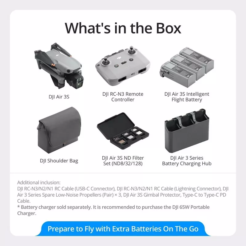 DJI Air 3S Fly More Combo (DJI RC-N3) - Image 12