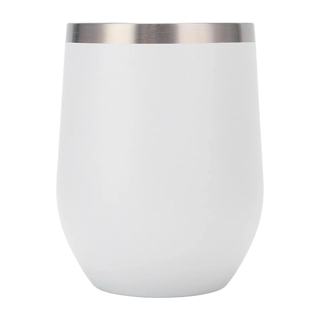 Double Wall Stainless Steel Tumbler Insulated Eggshell Cup with Lid – 12oz / Sublimation Printing / Printing not Included - Image 6