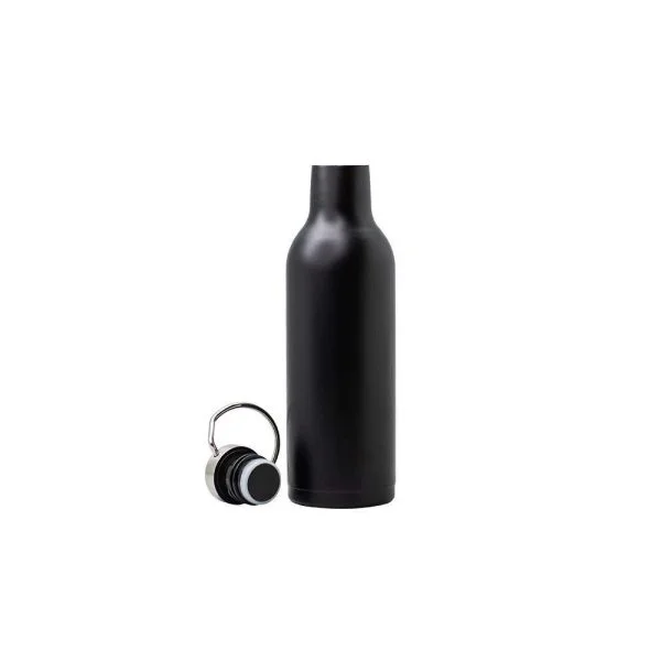 Double Wall Stainless Steel Vacuum Flask – 500ml / Matte Black / Sublimation Printing/ Printing not Included - Image 3