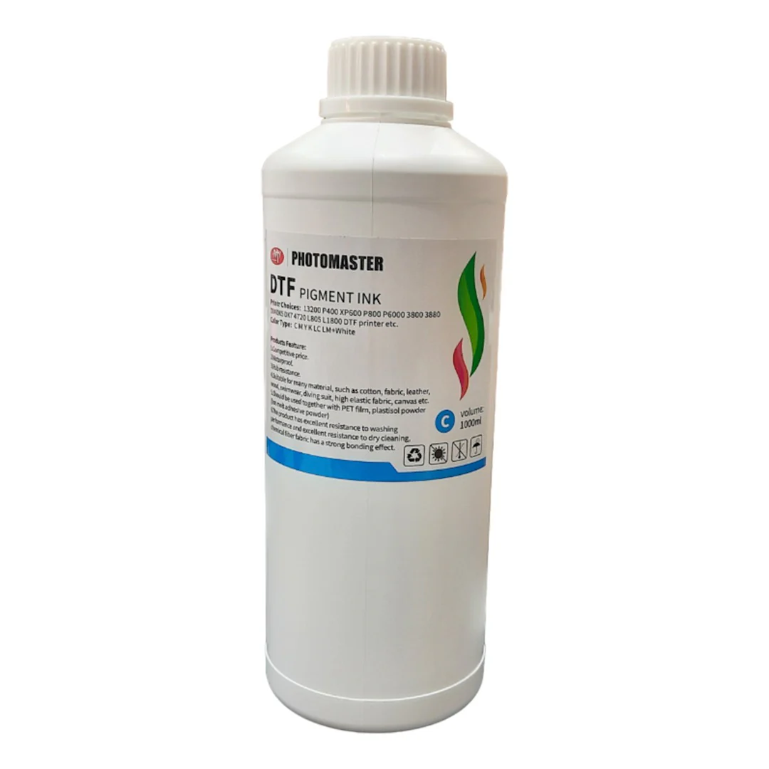 DTF Pigment Ink – Cyan / 1000ml