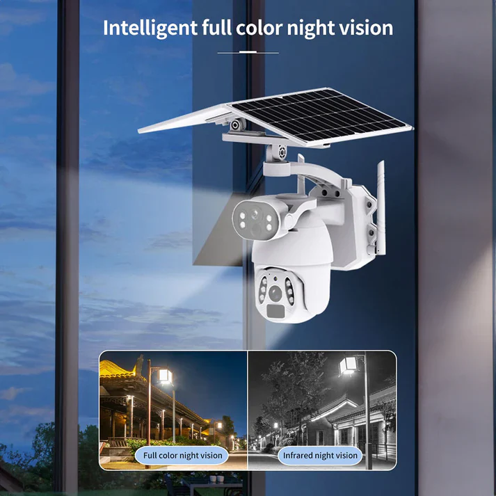 Dual-Panel Solar-Powered Q6 Security Camera - Image 7