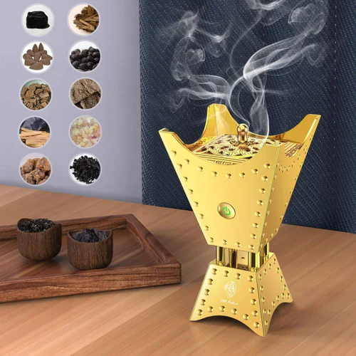 Electric Bakhoor Burner with Quran Speaker, Remote & App Control - SQ-668 - Image 17