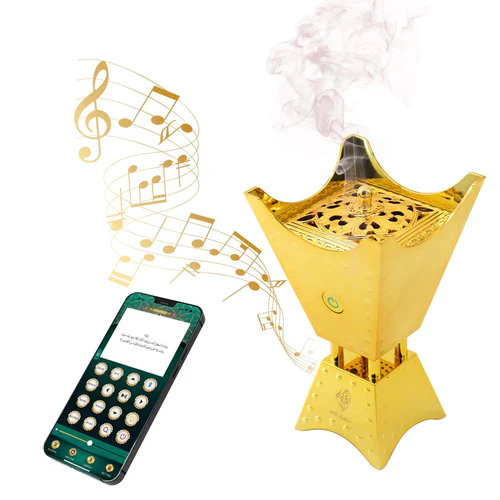 Electric Bakhoor Burner with Quran Speaker, Remote & App Control - SQ-668 - Image 7