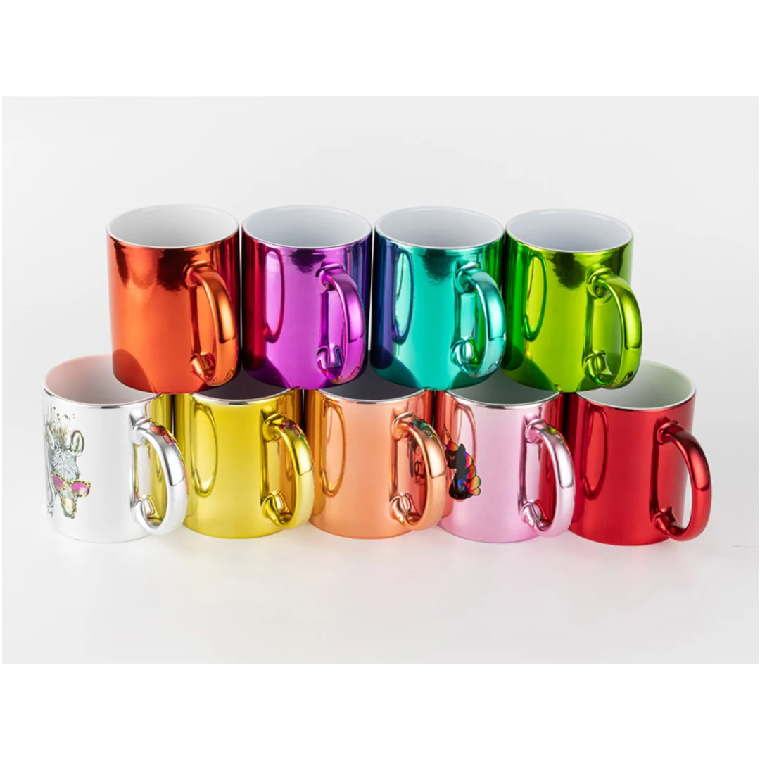 Electroplated Mug for Sublimation Printing – 11oz/ Multi Color/ Printing not Included - Image 7