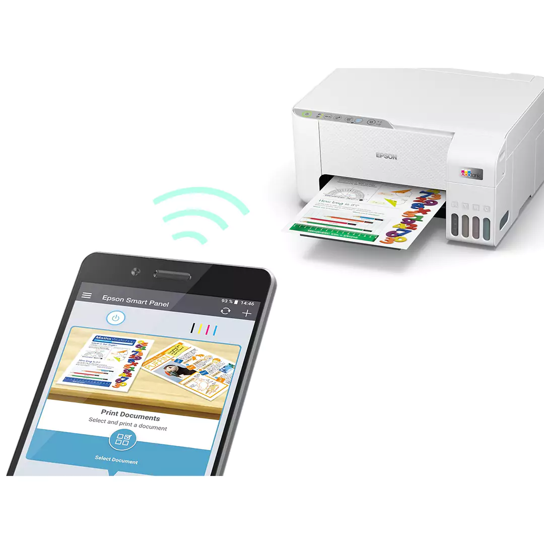 Epson EcoTank L3256 - 10ppm / 5760dpi / A4 / USB / Wi-Fi / Wi-Fi Direct - Printer - Image 3