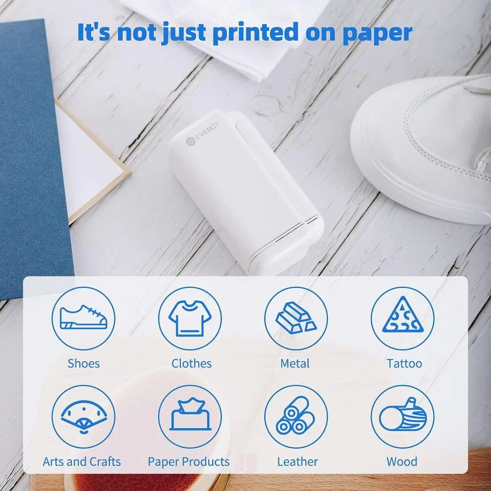 Evebot PrintPods - Handheld printer for printing on paper, wood and other absorbent surfaces - Image 7