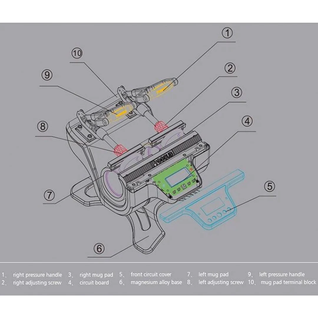 Freesub Double-Station Mug Press Machine – Mug Sublimation Printing Machine – ST210 - Image 6