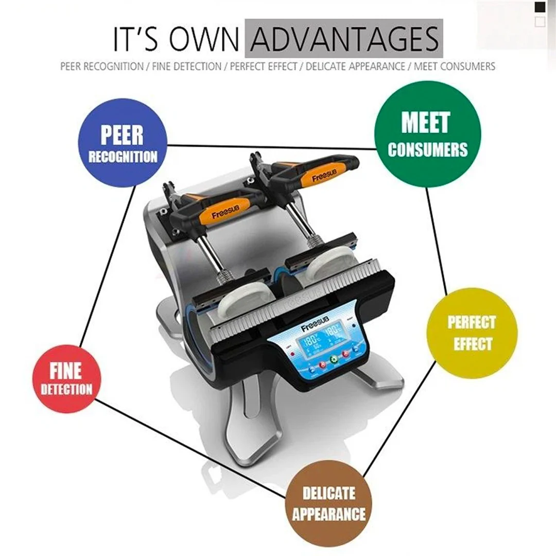 Freesub Double-Station Mug Press Machine – Mug Sublimation Printing Machine – ST210 - Image 7