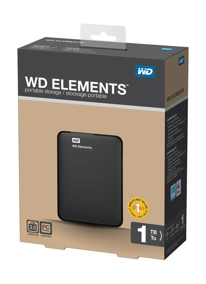 WD Elements 1TB USB 3.0 2.5-inch Portable Hard Drive - Image 4