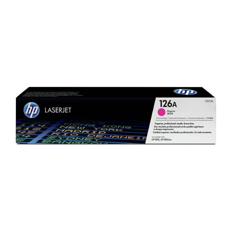 HP 126A Magenta Color – 1K Pages / Magenta Color / Toner Cartridge – (CE313A)