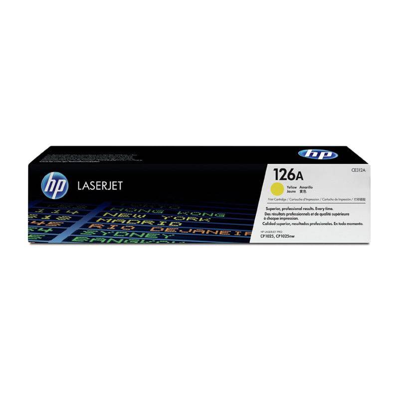 HP 126A Yellow Color – 1K Pages / Yellow Color / Toner Cartridge – (CE312A)