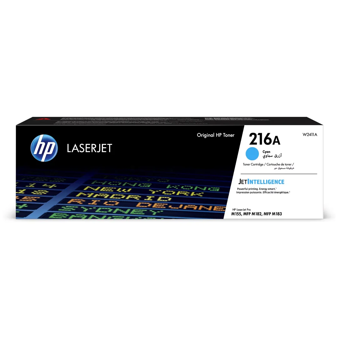 HP 216A Cyan Toner Cartridge – 850 Pages / Cyan Color / Toner Cartridge – (W2411A)