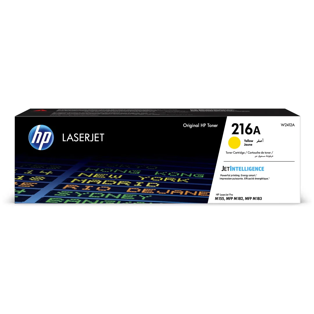 HP 216A Yellow Toner Cartridge – 850 Pages / Yellow Color / Toner Cartridge – (W2412A)