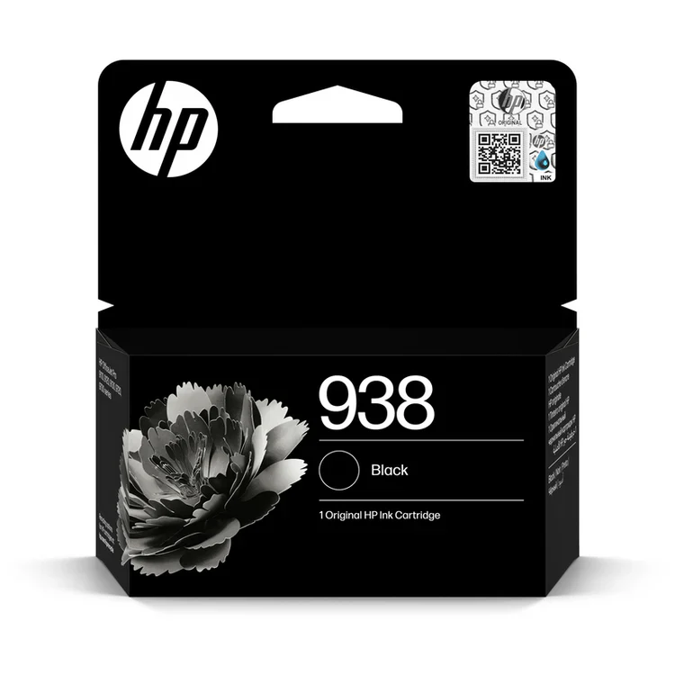 HP 938 Black Ink Cartridge - 1,250 Pages yield