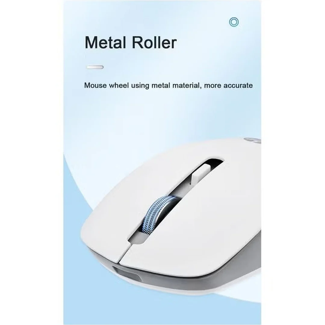 HP S1000 Plus Silent Optical Wireless Mouse – 2.4GHz / 1600DPI Mute Mouse / Milk Tea - Image 6