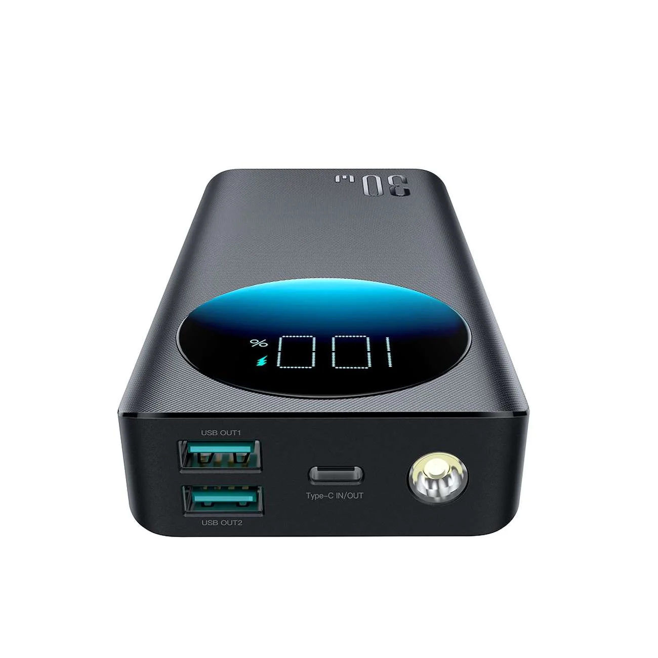 Joyroom JR-PBF03 LCD Screen Power Bank with Light – 30000mAh / 30W / Black - Image 3
