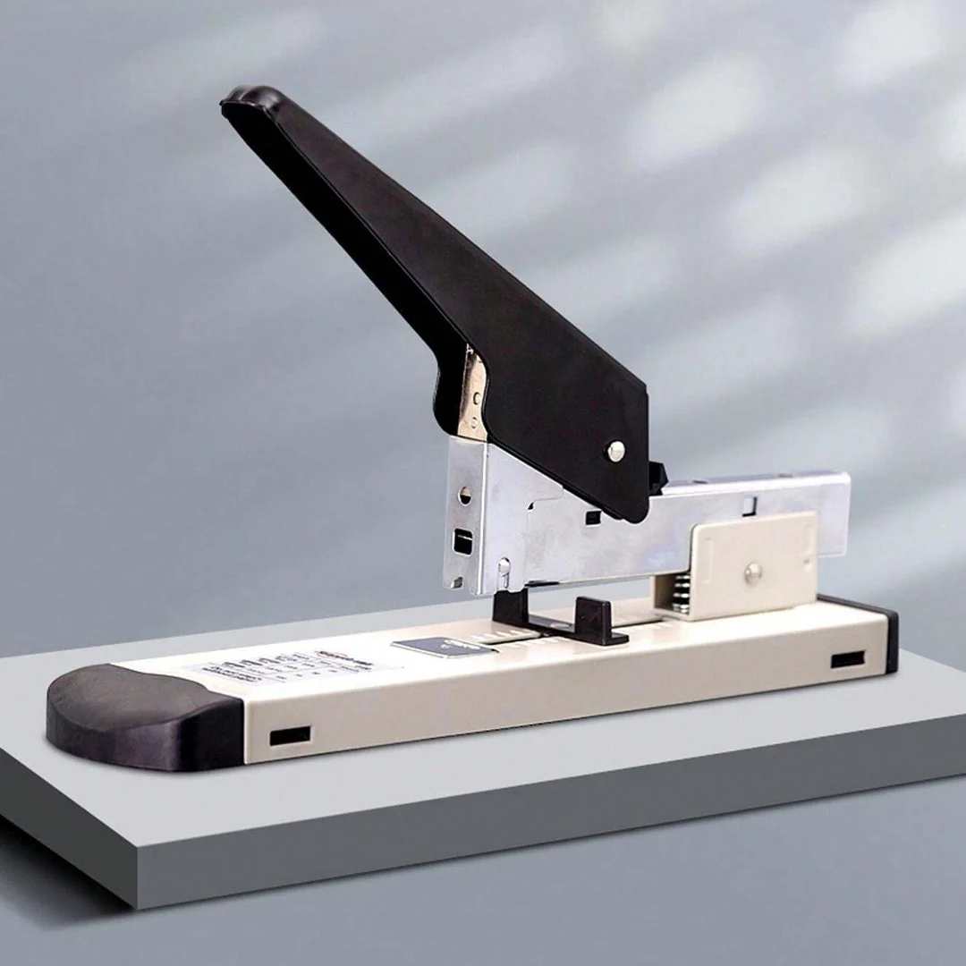 Large Size Heavy Duty Stapler – Long Arm, Effortless, Thickened Bookbinding Machine, Binds 100-120 Pages / 13mm Staples Pin 23/13 - Image 10