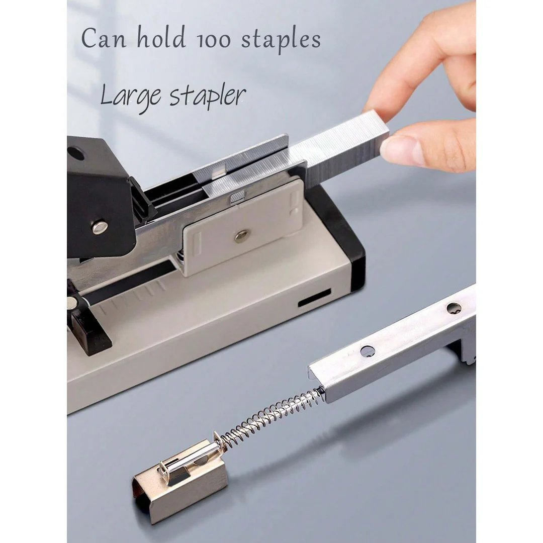 Large Size Heavy Duty Stapler – Long Arm, Effortless, Thickened Bookbinding Machine, Binds 100-120 Pages / 13mm Staples Pin 23/13 - Image 11
