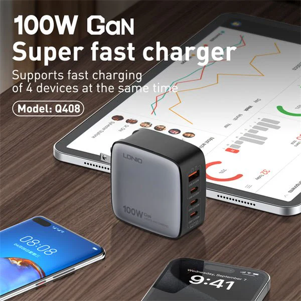 Ldnio 100W GaN Super Fast Charger Q408 - Image 2