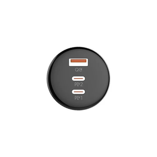 Ldnio C102 Car Charger 160W USB + 2 PD with USB-C Cable Black - Image 3