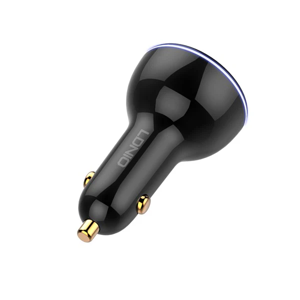 Ldnio C102 Car Charger 160W USB + 2 PD with USB-C Cable Black - Image 5