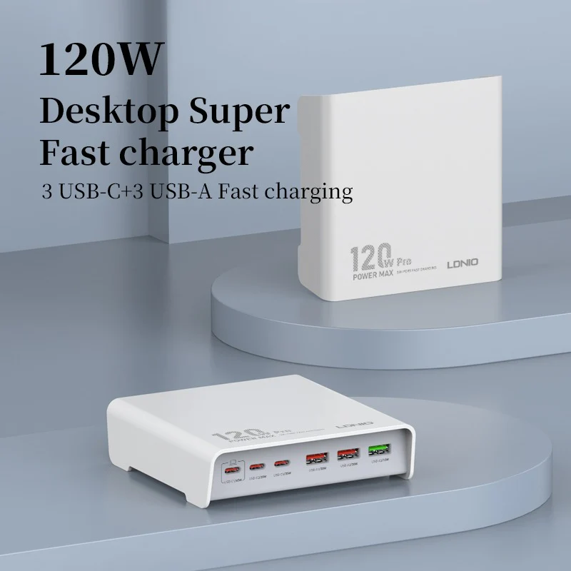 Ldnio Q605 120W Multi-ports Desktop Charging Station - Image 2