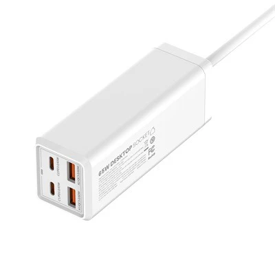 Ldnio SC1418 Desktop Power Extension Sockets – 65W / White - Image 4