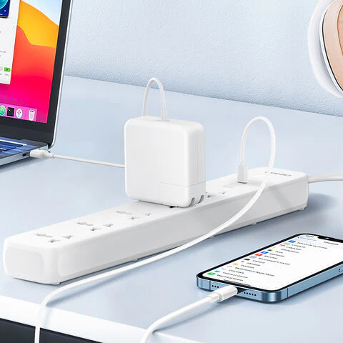 Ldnio SC5319 Power Strip With USB Charge Ports – 5 Way / USB-A / USB-C / 2500W / White - Image 6