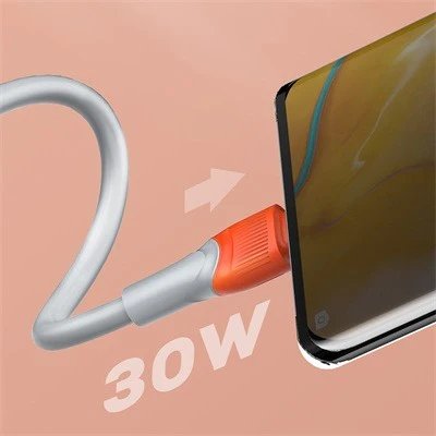 Ldnio Thickness TPE Data Cable – USB3.0 to Lightning / 30W / 2 Meter – LS602 - Image 2