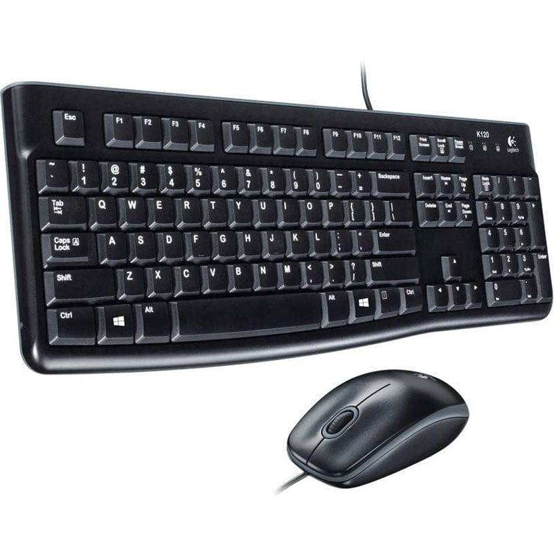 Logitech MK120 – Wired / USB / Quiet Typing / Arb/Eng – Keyboard & Mouse Combo - Image 3