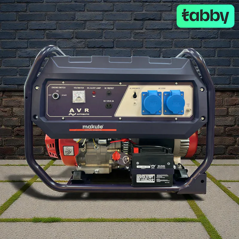 Makute QGG9501-3 7.5kW Petrol Generator – Electric Key Start Heavy Duty Portable Power Generator