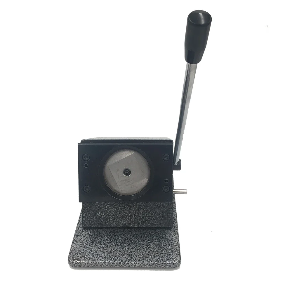 Manual PVC Card Die Cutting Machine – 5.8cm Round Cutter for ID & Business Cards