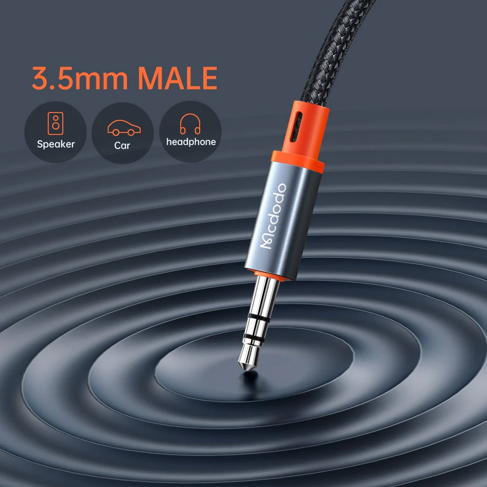 Mcdodo USB-C to 3.5mm AUX Jack Cable – USB-C to 3.5mm / 1.2 Meters / Black - Image 7