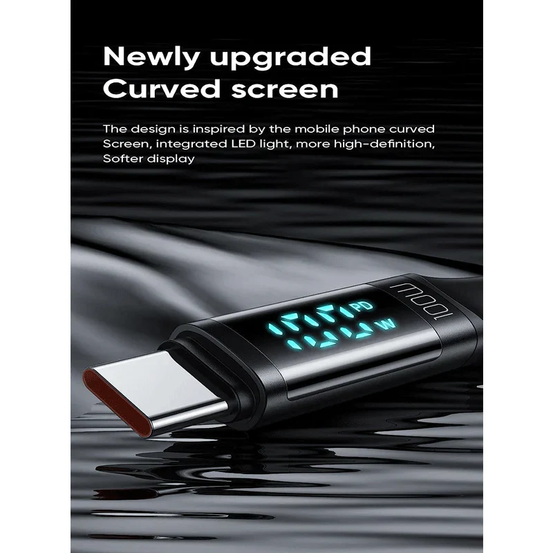Mcdodo CA-110 Digital HD Fast Charge Data Cable – Type-C / 100W / 1.2 Meter / Black - Image 4