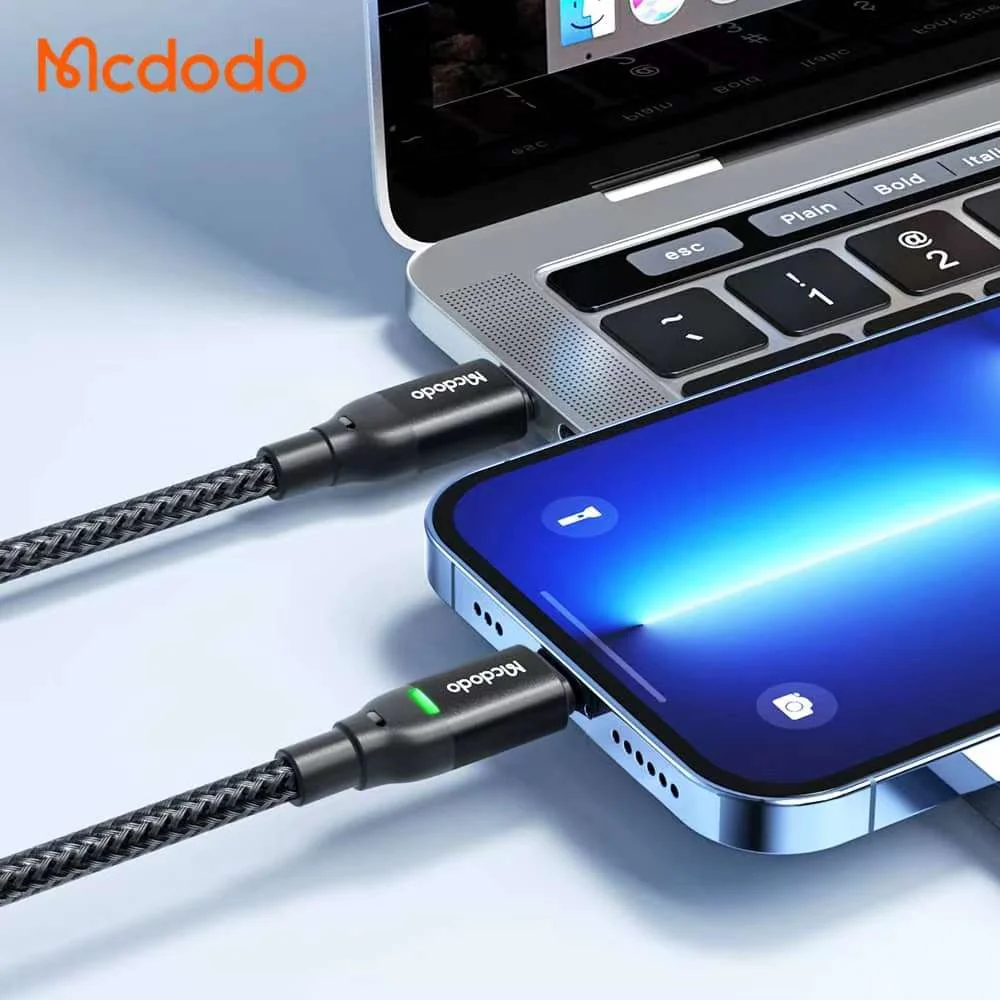 Mcdodo CA-272 36W PD Type-C to Lightning Fast Data-Charging Cable – 1.2m - Image 2