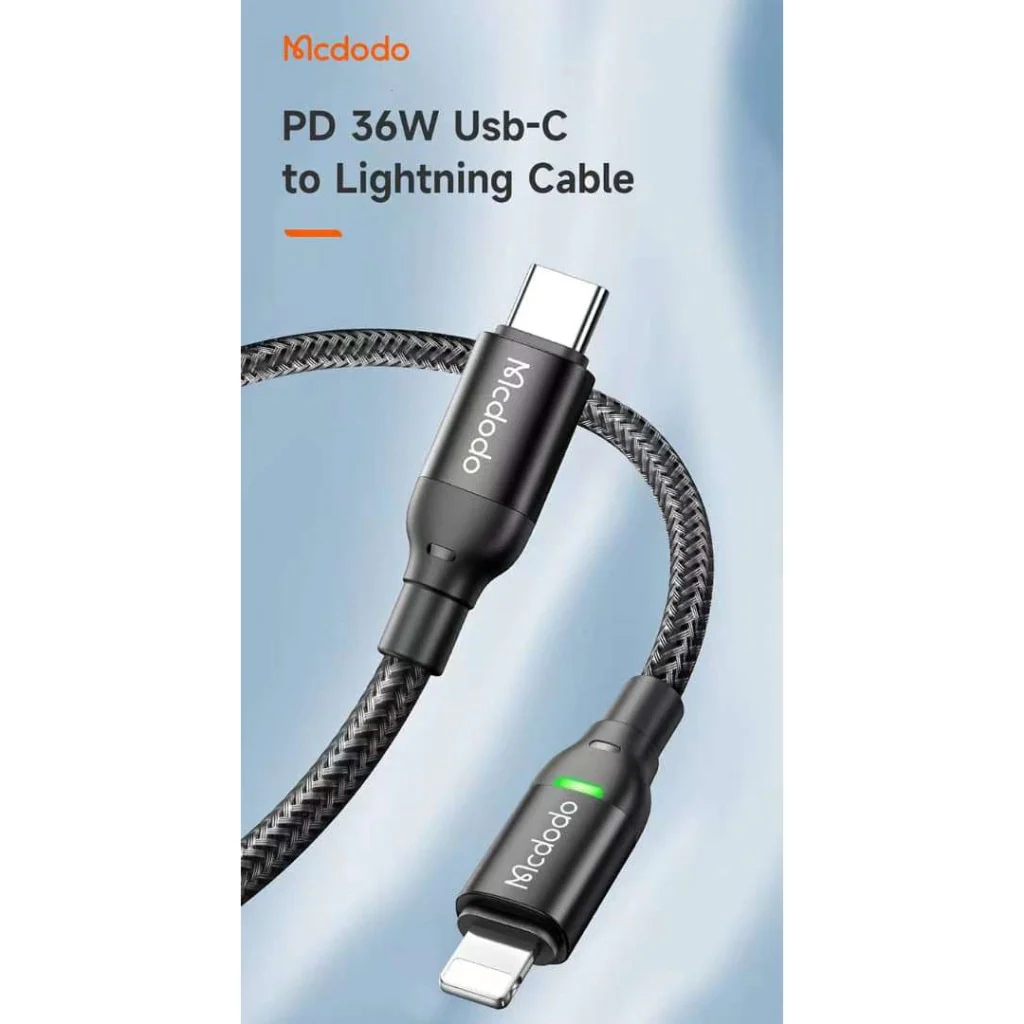 Mcdodo CA-272 36W PD Type-C to Lightning Fast Data-Charging Cable – 1.2m - Image 6