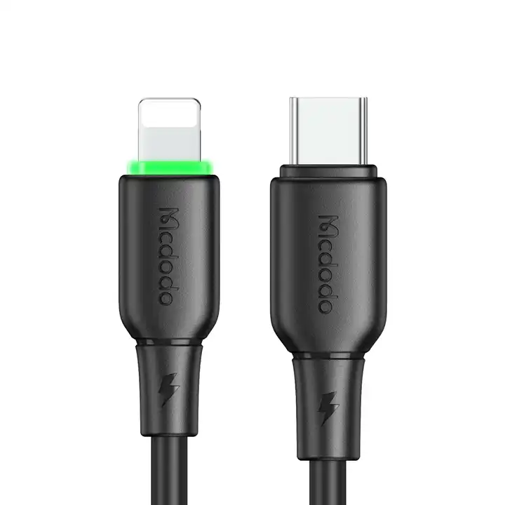 Mcdodo CA-476 65W Liquid Silicone + LED Series – Type-C to Lightning / 1.2m - Image 3