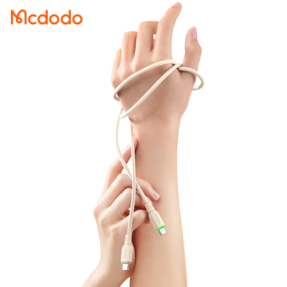 Mcdodo CA-477 65W Liquid Silicone + LED Series – Type-C to Type-C / 1.2m - Image 5