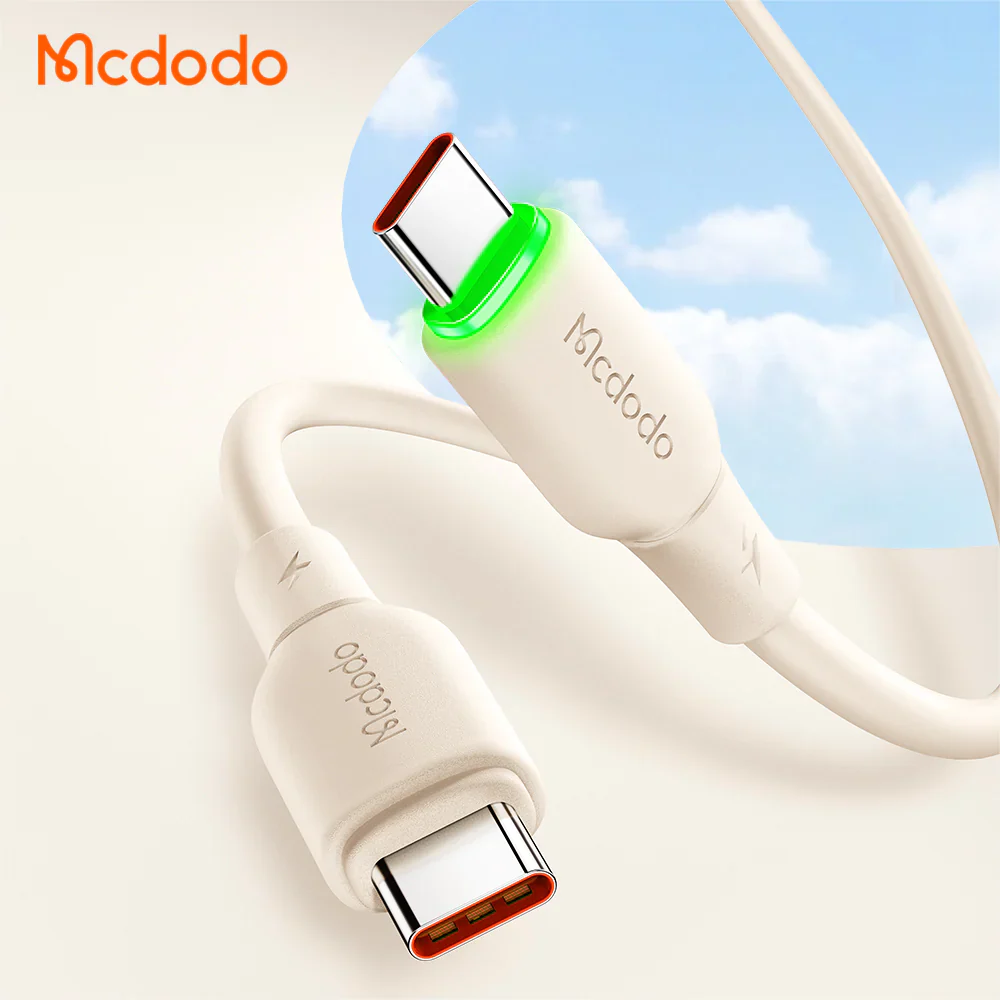 Mcdodo CA-477 65W Liquid Silicone + LED Series – Type-C to Type-C / 1.2m - Image 8