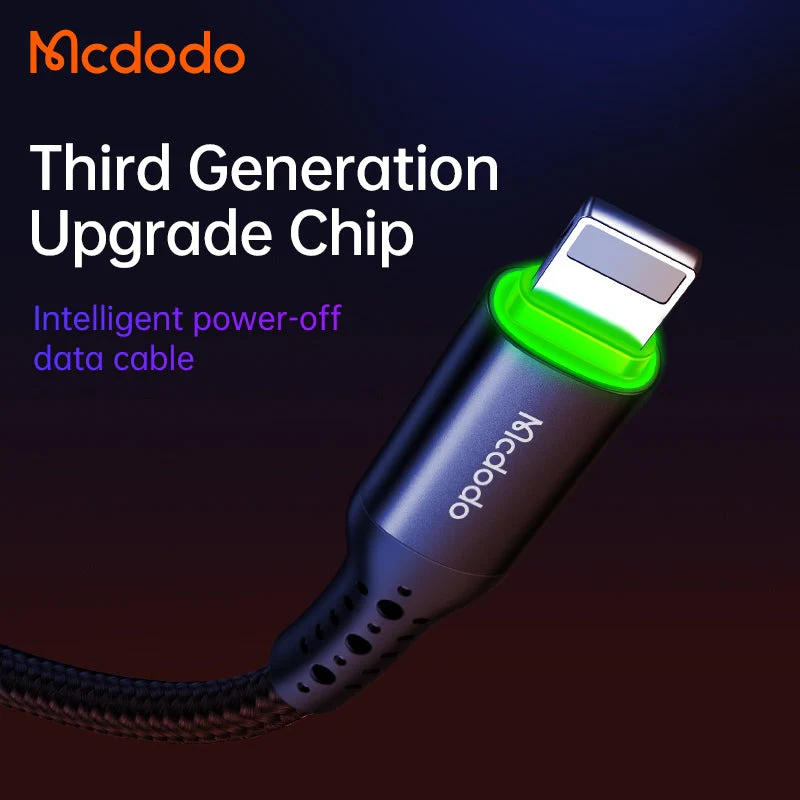 Mcdodo CA-741 Nest Series Auto Power Off Lightning Cable – 1.2m - Image 2