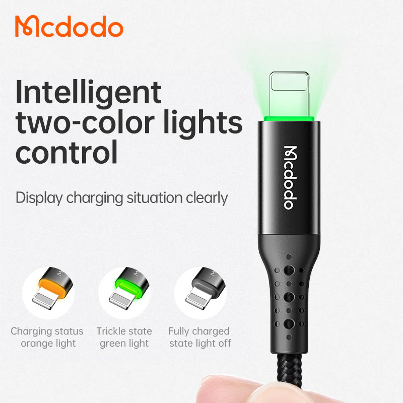 Mcdodo CA-741 Nest Series Auto Power Off Lightning Cable – 1.2m - Image 4
