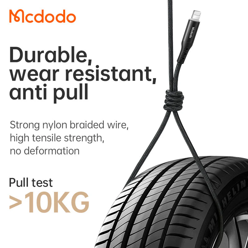 Mcdodo CA-741 Nest Series Auto Power Off Lightning Cable – 1.2m - Image 7