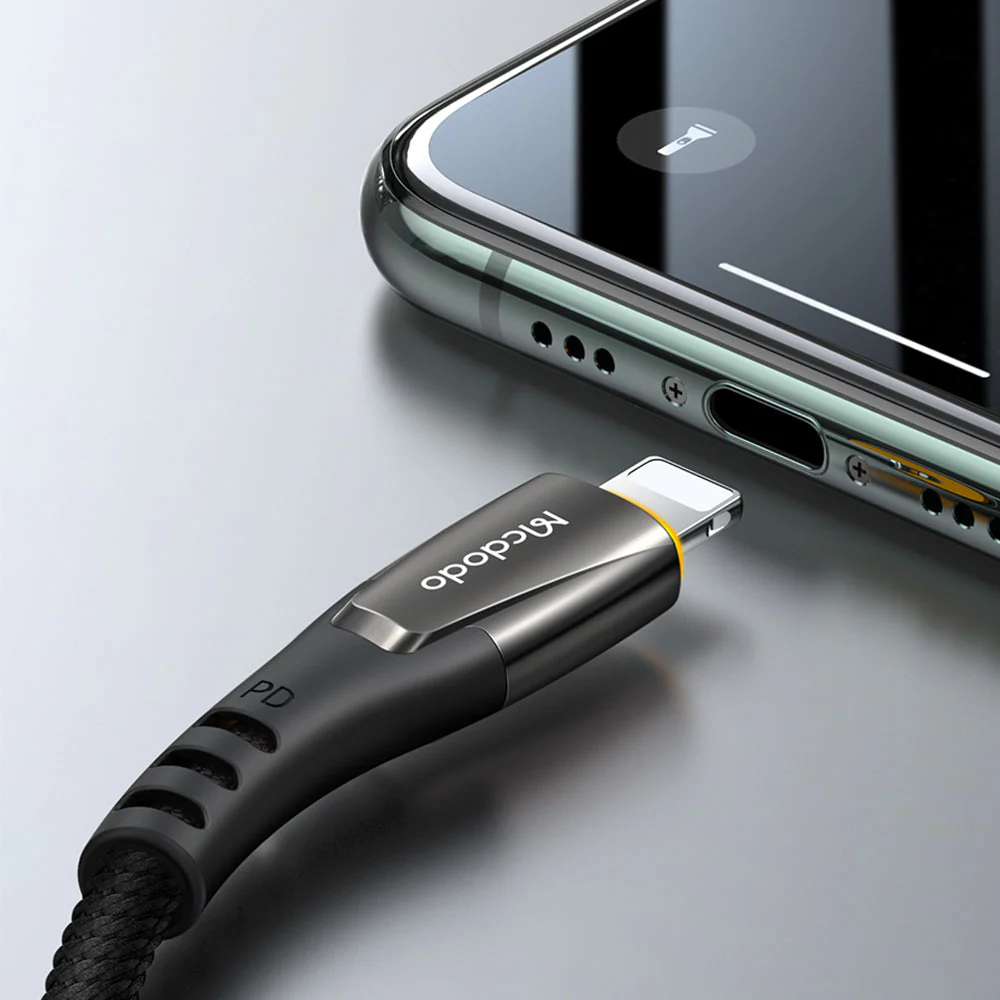 Mcdodo CA-765 Porsche Series PD Type-C to Lightning Cable with LED – 1.2m - Image 5