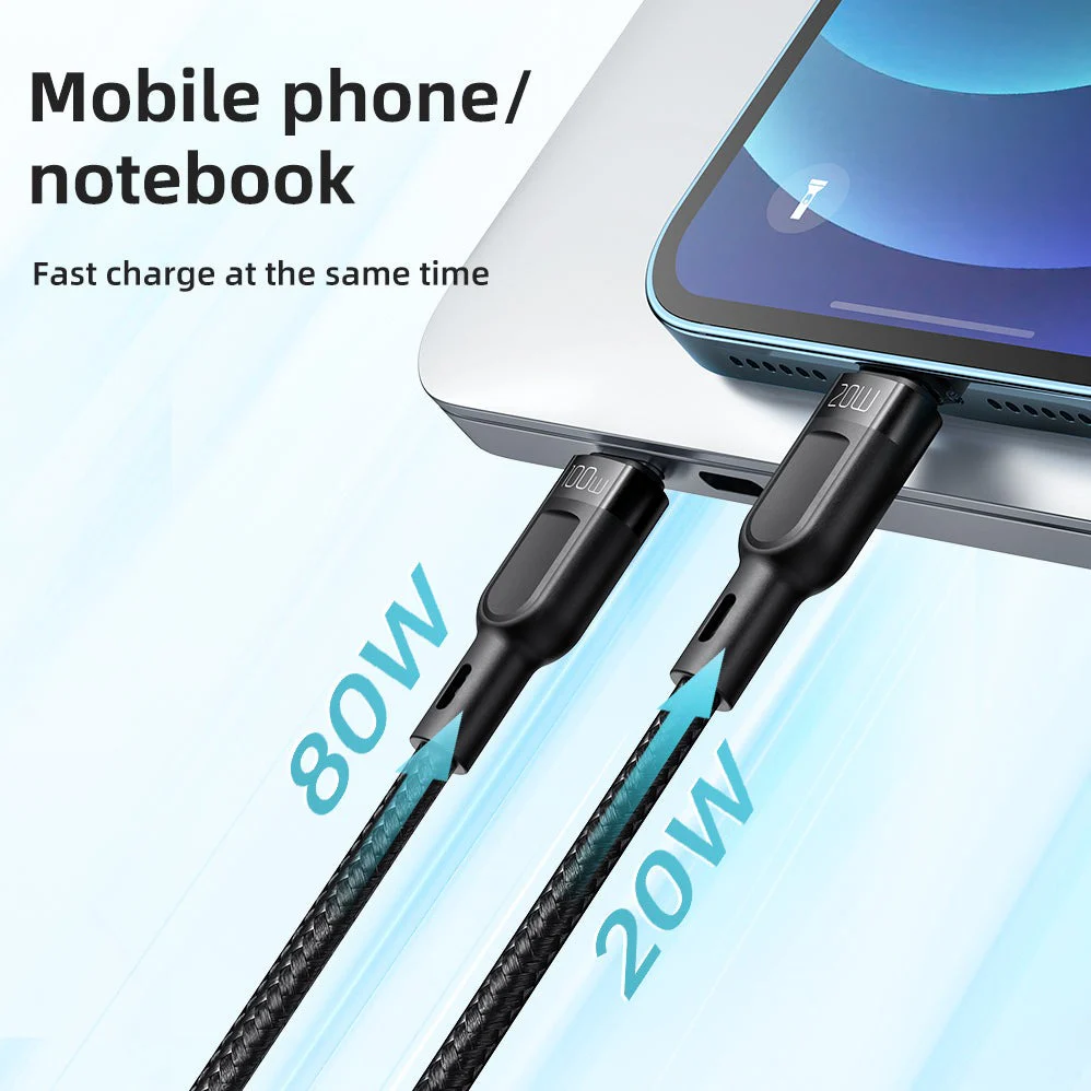Mcdodo CA-878 2 in 1 Type C to Type C and Lightning Cable 1.2m - Image 4
